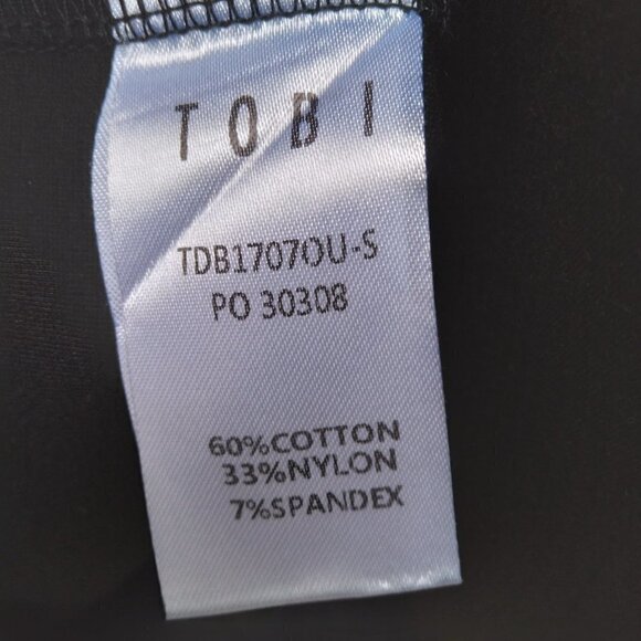 Tobi Black Bodycon Multi Strap Mini Cocktail Dress Size S/P - Picture 5 of 5